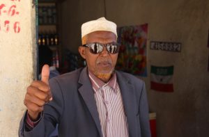 Sunglasses-wearing Somaliland man