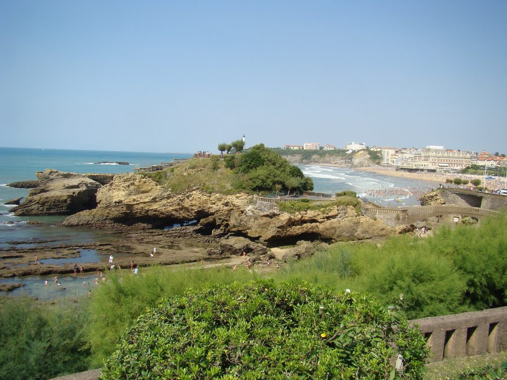beach of biarritz is one of the best places to visit in France.