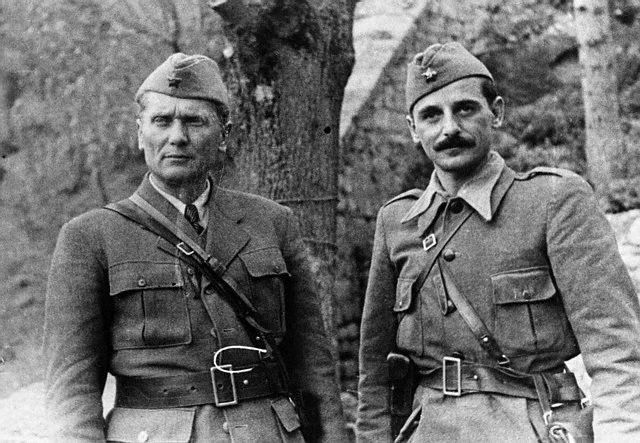 Marshal Tito and
General Koča Popović, Yugoslavia, 1943.