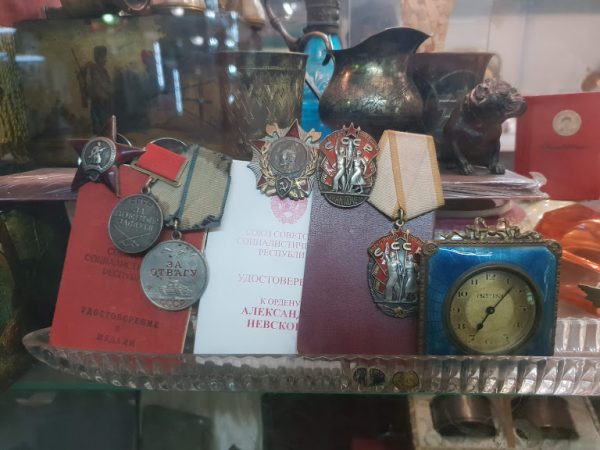 The kind of soviet artefacts you can haggle for in Kyiv the city of domes