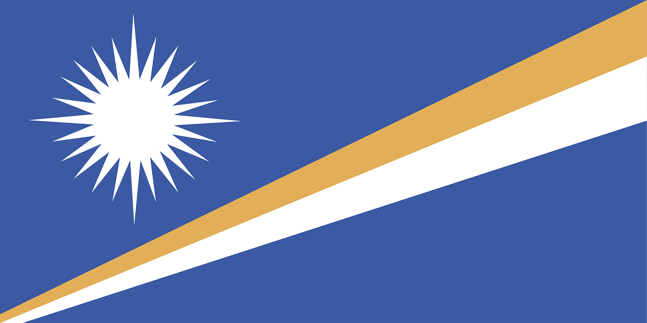 The flag of the Marshall Islands Flag - Are there any countries that have never played football?