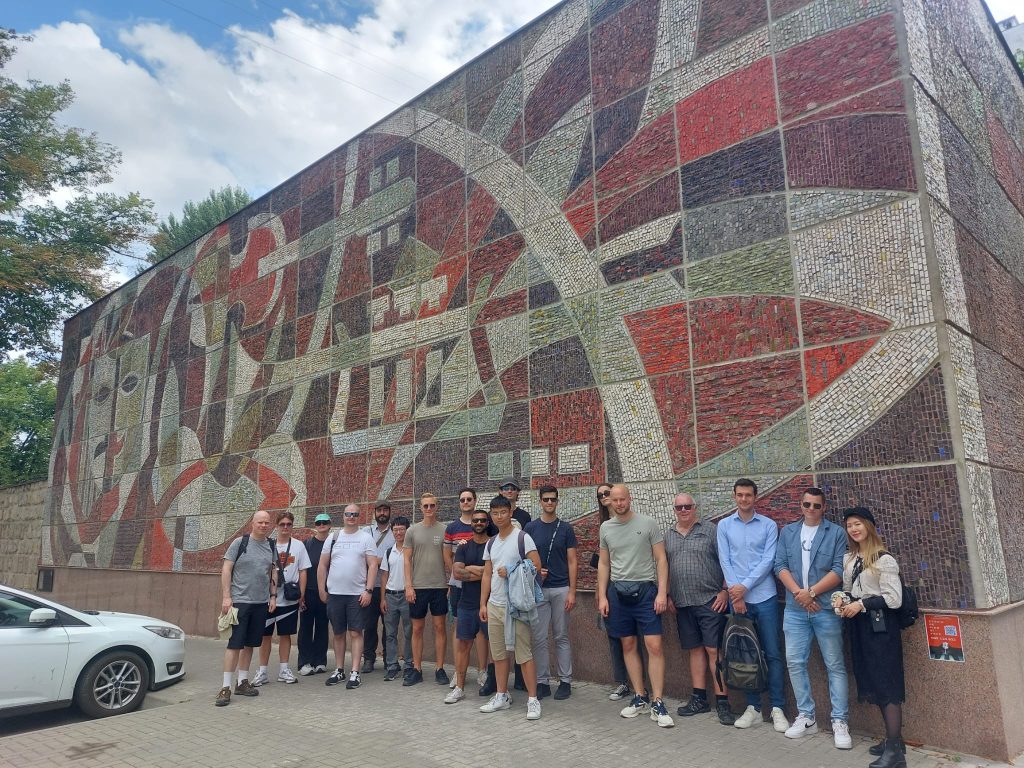 Soviet mosaic, Chisinau, Moldova