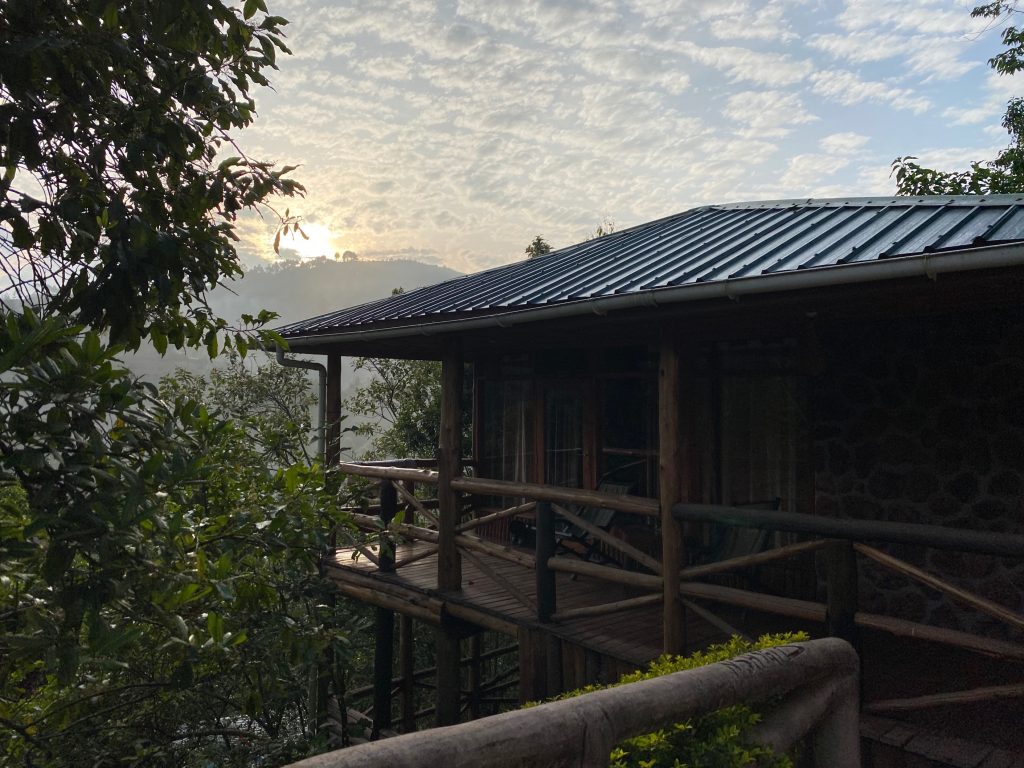 Bwindi National Park lodge at Sunrise.