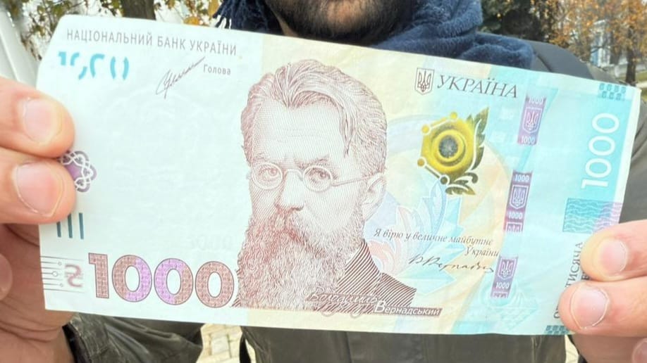 Ukrainian banknotes
1000 Hryvnias
Volodymyr Vernadsky